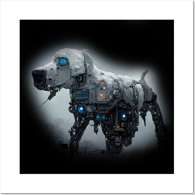 Labrador Retriever Surreal Steampunk Artwork, Dog Lover Wall Art by maxdax